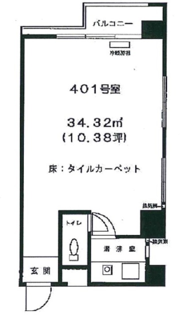 芝浦朝日ビル401 間取り図