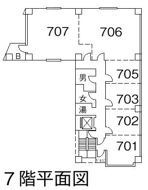 山萬ビル705-707 間取り図
