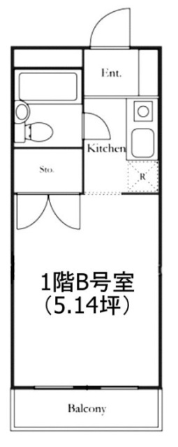 グレースコートB 間取り図