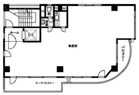 渋谷桜丘町ビル5F 間取り図