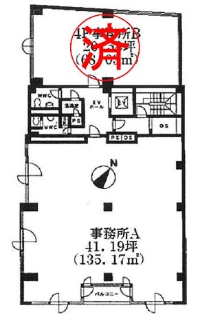 内山ビルA 間取り図