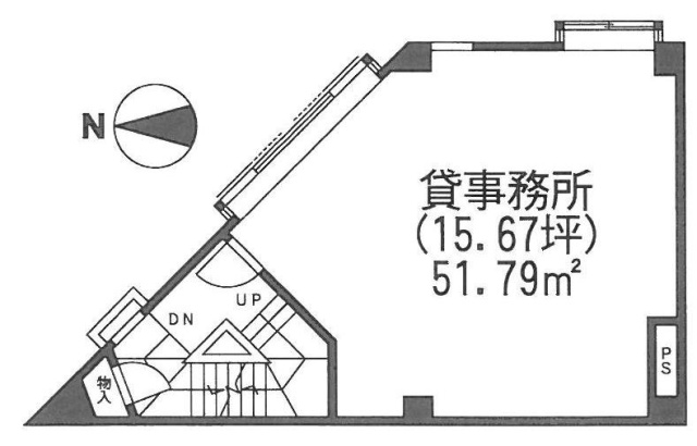 内田ビル2F 間取り図