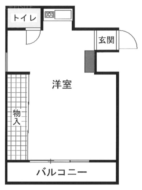 タウンハイツ銀座802 間取り図