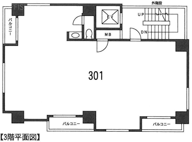 藤和シティコープ新富町301 間取り図