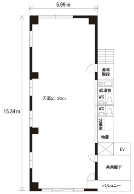 東海ビル4F 間取り図