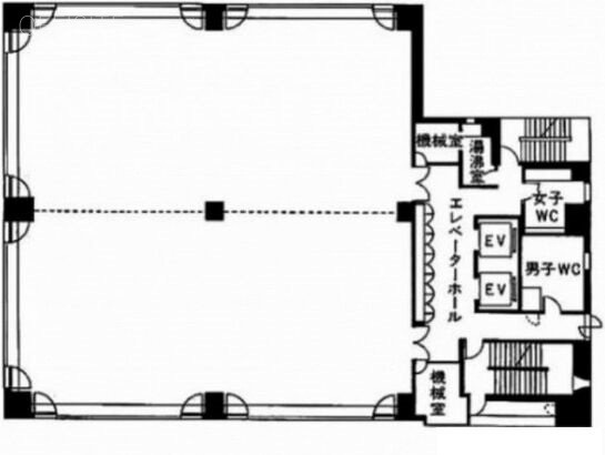 朝日生命日専連ビル2F 間取り図