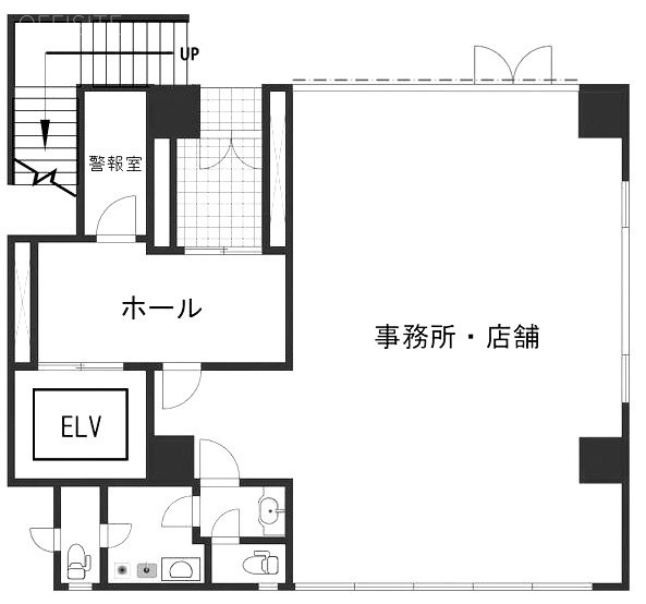 大越ビル1F 間取り図