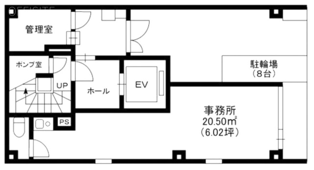 コビ蔵前ビル1F 間取り図