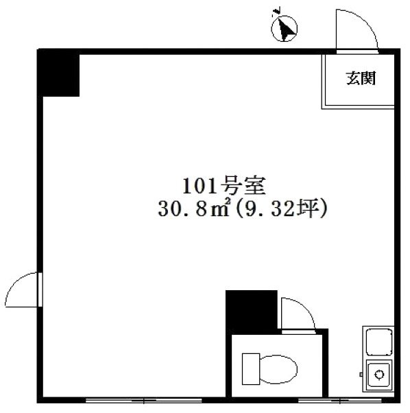 NOVA西新宿ビル101 間取り図