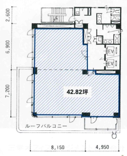 プライム水道橋ビル7F 間取り図