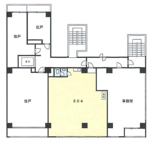 朝日飯田橋マンション304 間取り図