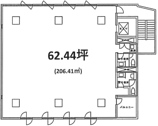 アイアンクオータビル5F 間取り図