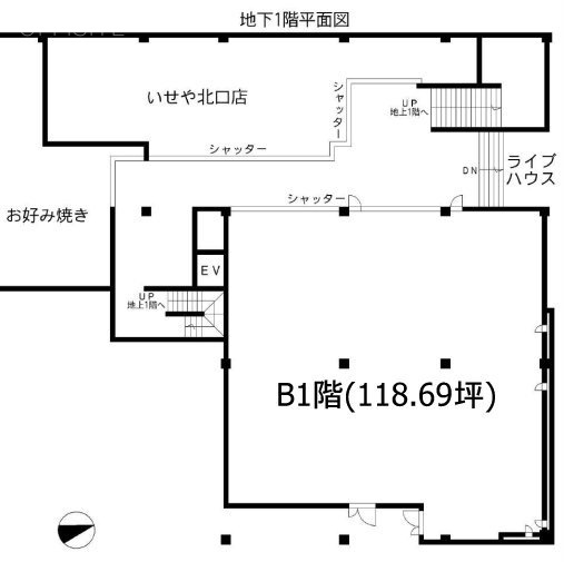 吉祥寺パーキングプラザビルB1F 間取り図