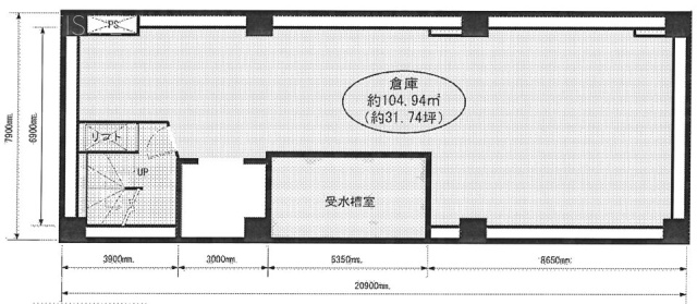 福屋(FUKUYA)ビルB1F 間取り図