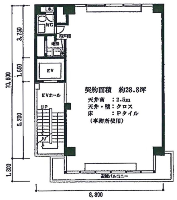 YMビル6F 間取り図