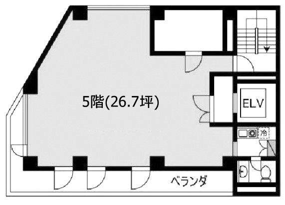 宮前1丁目ビル5F 間取り図