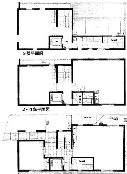 千石四丁目ビル1F～5F 間取り図