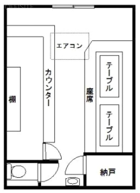 ひとみビル1F 間取り図