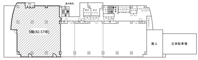 千葉テックビル5F 間取り図