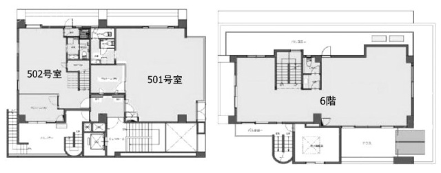 四谷荒木町スクエア5F～6F 間取り図