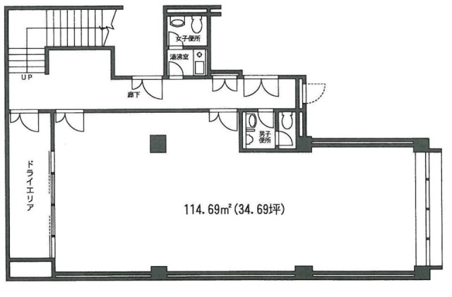 六本木足立ビルB1F 間取り図