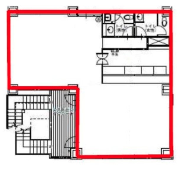 ホテルエミット渋谷ビル2F 間取り図