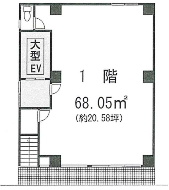 小幡第二ビル1F 間取り図