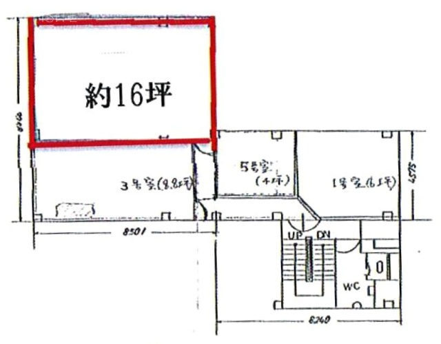 本町ビル2F 間取り図