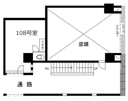 御徒町グリーンハイツ108 間取り図