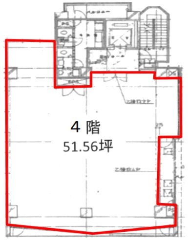 中田ビル4F 間取り図