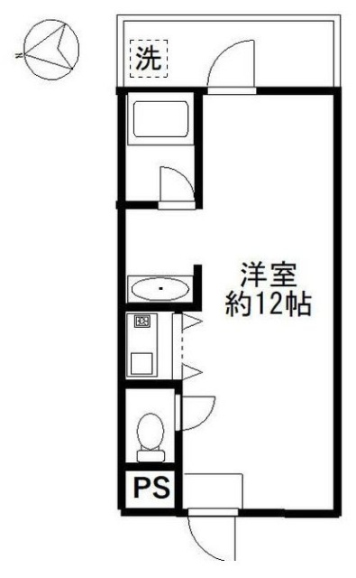 ヴェルミドール恵比寿503 間取り図