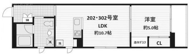 Fullea白金台ビル302 間取り図