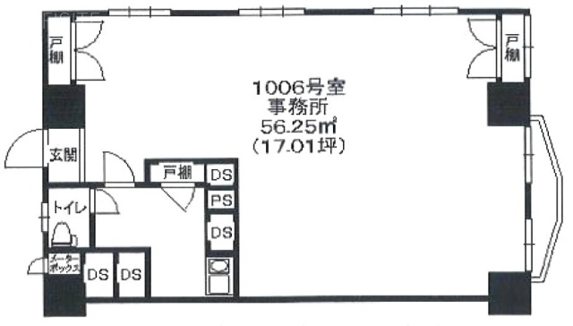 高輪ホワイトマンション1006 間取り図