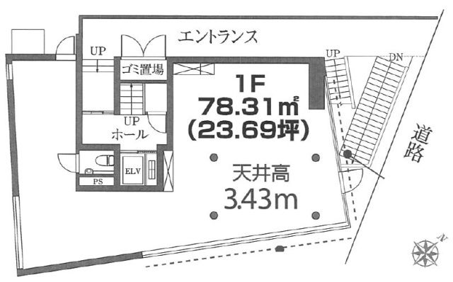 エストラルゴ目黒ビル1F 間取り図