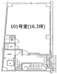 スズタカビル1F 間取り図