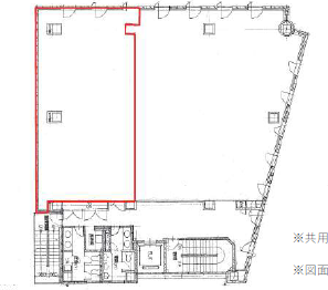 長者町デュオビル4F 間取り図