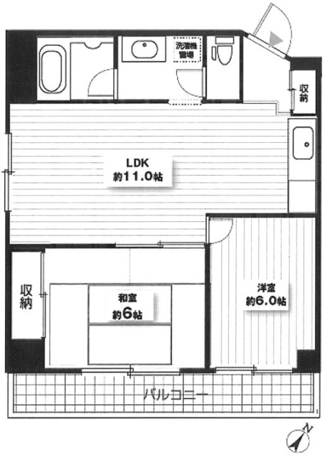 目黒サンライズマンションビル8F 間取り図