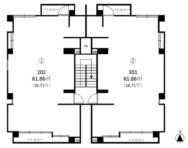 ハラビル202 間取り図