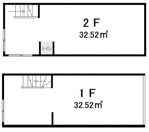 高円寺純情店ビル1-2F 間取り図