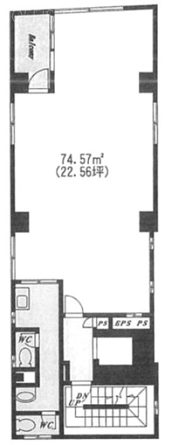 SP-1(太公望K・M)ビル6F 間取り図