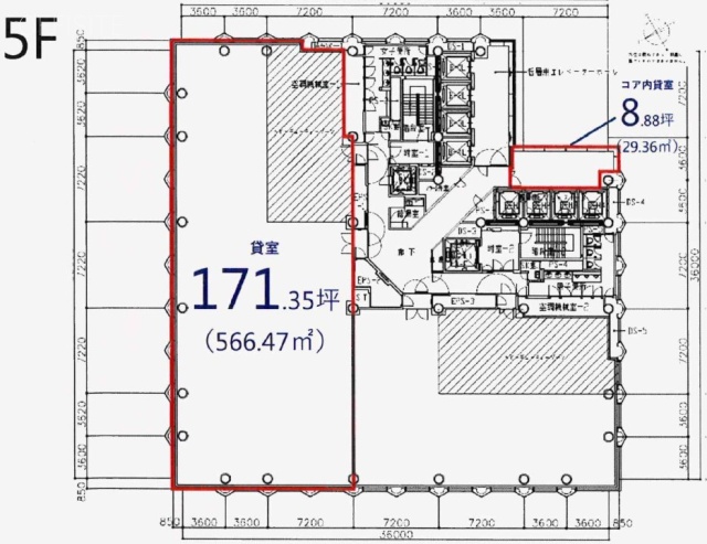 日土地西新宿ビル5F 間取り図