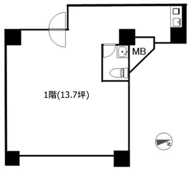 浅草ダイカンプラザ天仁ビル1F 間取り図