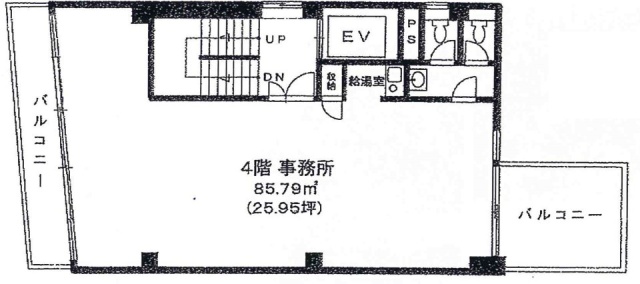 砂原ビル4F 間取り図