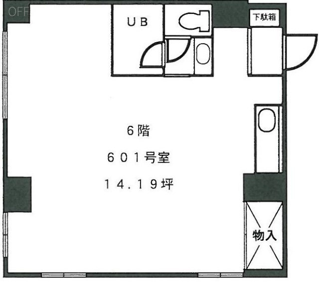 サンパークマンション千代田601 間取り図