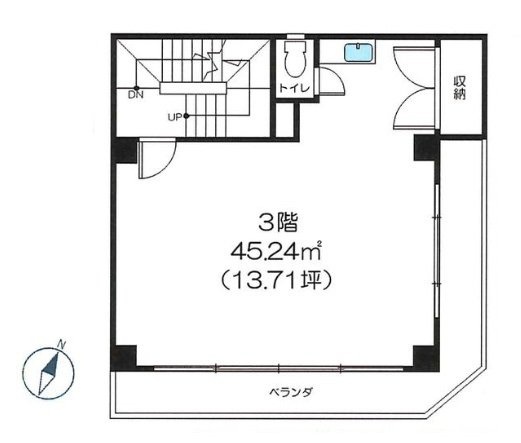 クリスタルビル3F 間取り図