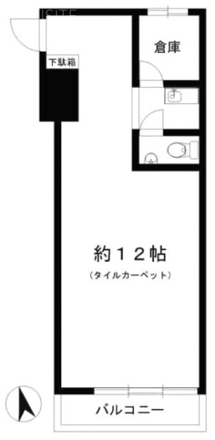 パラシオン恵比寿103 間取り図