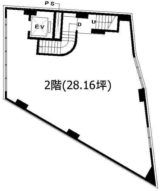 第86東京ビル2F 間取り図