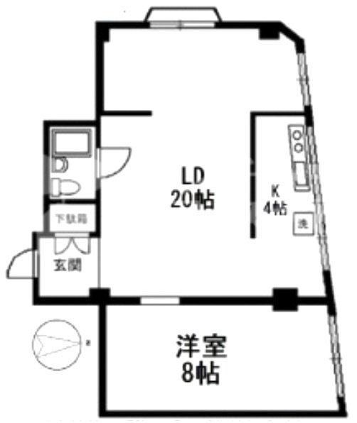 かすがマンション赤坂303 間取り図