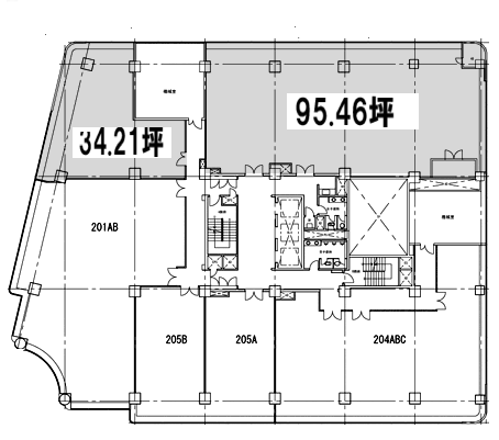 相鉄岩崎学園ビル202-203 間取り図