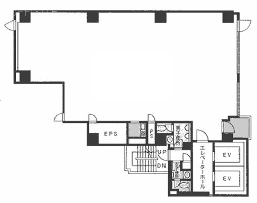 神谷町麻布台ビル6F 間取り図